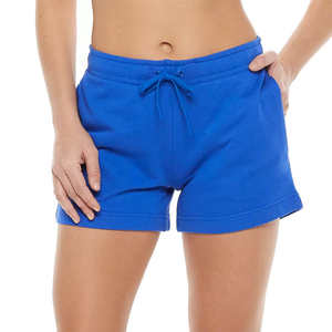 OEM Wholesale 100% Cotton Fleece Drawstring <b>High</b> <b>Waist</b> Sweat Shorts Custom Logo Vintage Solid Design <b>Hot</b> for Women - Product Image 1