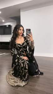 ชุดชาติพันธุ์ที่สวยงามใน foux gorgette ด้านบนที่มีด้ายด้านหน้าและด้านหลังมีรายละเอียดปลีกย่อยของด้ายที่มีขนาด <span class=keywords><strong>M</strong></span> XL XXL กับอัตรากำไร3XL - Product Image 3