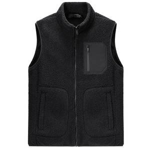 Chaleco de forro polar para hombre sin mangas de fabricante OEM de ropa personalizada nueva con logotipo personal - Product Image 3