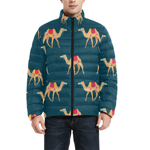 New Arrival High Quality Cotton <b>Bubble</b> <b>Coat</b> Sublimation Printing Puffer Spring Winter Oversized Puffer Jackets for Men's 2025 - Product Image 3