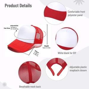 Short Brim Baseball <b>Cap</b>, Adjustable <b>Plain</b> Short Brim Workout Hat Fishing Hat Athletics Trucker Hat Mesh - Product Image 6