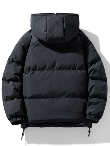 Chaqueta acolchada ligera para hombre, abrigo acolchado cálido, costuras duraderas, ropa de invierno para exteriores, resistente al viento e impermeable, personalizada - Product Image 3