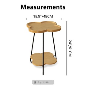Table d'appoint moderne de forme personnalisée en bois et métal écologique, vente classique, qualité supérieure, meubles de salon - Product Image 6