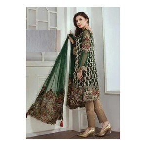 Meilleur prêt-à-porter pour femme indien pakistanais mode ethnique costume en soie Designer droit Salwar Kameez Churidar pour filles femmes - Product Image 2