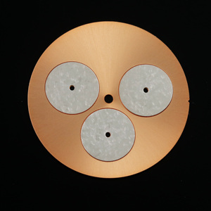 Mechanical Watch Dial Salmon Electroforming Crystalline Texture 3 Sub-dials Chronograph <b>Face</b> for Luxury Watch Manufacturing - Product Image 1