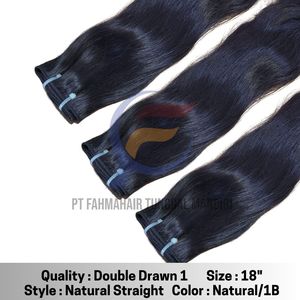 คุณภาพสูงคู่ดึงผมมัดต่อผมตรงธรรมชาติ 100 มนุษย์ REMY ผมผูกฟรีอัจฉริยะทอไม่มีเชด - Product Image 3