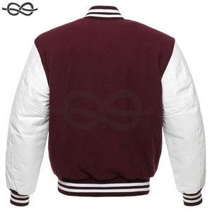 Veste universitaire Letterman de baseball de style classique original pour hommes manches en cuir véritable de qualité supérieure motif de saison d'hiver - Product Image 2