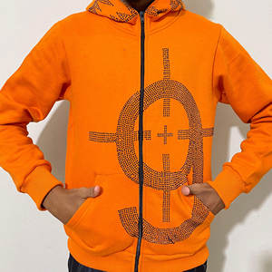 Vente en gros OEM sweats surdimensionnés en coton violet de haute qualité pour hommes sweats à capuche avec fermeture éclair complète pull impression numérique Streetwear - Product Image 4