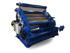 Machine à onduler le papier semi-automatique BoxMac New Blue Heavy Duty de type oblique, haute rigidité, 380-440V, pour la formation d'emballages - Product Image 1