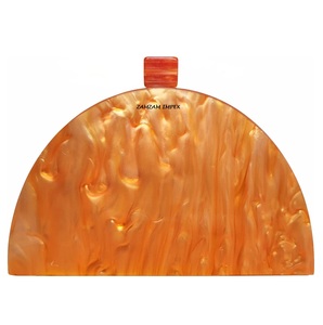 2025 New Arrival Acrylic Resin Clutch Purse Semicircle Colorful Women's Evening <b>Bag</b> for Weddings Party <b>Prom</b> by ZAM ZAM IMPEX - Product Image 3