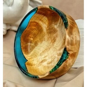 Haute qualité tendance résine époxy bois d'acacia et résine saladier hôtel cuisine vaisselle bol en bois maison et cuisine - Product Image 4