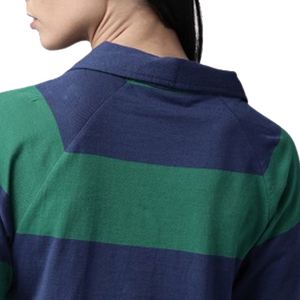 เสื้อโปโลสำหรับผู้หญิงเสื้อถักแบบลำลองสีพื้นออกแบบโลโก้ของคุณเอง - Product Image 5