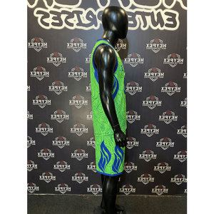 Camiseta de Baloncesto Personalizada con Números en la Parte Delantera para Hombre, Transpirable, de Alta Elasticidad, Secado Rápido, 100% Poliéster, Antibacteriana, para Invierno - Product Image 4