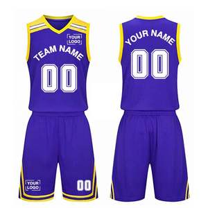 Uniforme de basket-ball professionnel grande taille avec nom et numéro personnalisés, vêtements d'équipe respirants, haute qualité, prix compétitif - Product Image 5