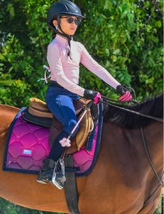 Sports d'équitation Chemises équestres pour femmes Trous de pouce Chemises d'équitation à manches longues Séchage rapide Jodhpur & Culottes - Product Image 5