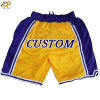Pantalones Cortos de Baloncesto Unisex Personalizados por Sublimación, Diseño de Verano Transpirable de Secado Rápido con Bordado 3D y Bolsillos con Cremallera