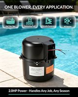 Bomba de Aire Silenciosa para Spa, 2 HP, 240V, con Absorción de Impactos, Repuesto para Jacuzzi o Piscina