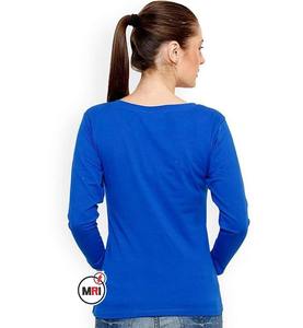 เสื้อยืดแขนยาวผ้าฝ้าย100% เข้ารูปสำหรับผู้หญิงเสื้อแนวสตรีทเข้ารูปสำหรับฤดูใบไม้ผลิฤดูใบไม้ร่วง - Product Image 4