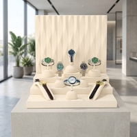 Présentoir de Luxe pour Montres et Bracelets – Support de Présentation pour Montres de Marque en Cuir Suédé