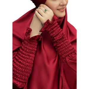 2024 islamique modeste musulman femmes Simple naturel a-ligne Silhouette fermé Abaya mode en gros en vrac - Product Image 4