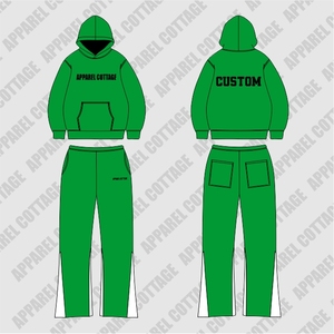 <b>Men's</b> Printed Suit 2025 <b>Men</b> Tracksuits <b>Orange</b> Silk Screen Printed <b>Hoodie</b> Pants Rhinestone Technique Warm Thick Winter 400GSM - Product Image 5