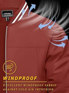 Chaquetas gruesas para hombre, cortavientos de primavera, manga Regular, impermeable, con cuentas de trabajo, cremallera, de talla grande, chaqueta de lana Bomber para hombre - Product Image 3