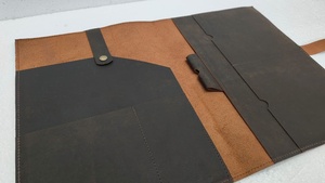 Archivadores y Carpetas de Cuero de Búfalo, Organizador de Documentos de Cuero Hecho a Mano con Múltiples Bolsillos, Proveedor Mayorista - Product Image 2