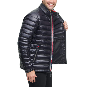 Nouvelle arrivée, veste matelassée de style streetwear, veste d'hiver chaude noire à capuche, respirante, coupe-vent, en tissu canvas - Product Image 6