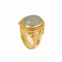 Bague de Fiançailles Bohème en Laiton Plaqué Or de Haute Qualité, Design Tendance, Style Indien, Prix Abordable, Cadeau Spécial pour Femme