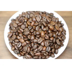OEM/ODM 포장 커피 콩 신선한 다크 브라운 색 카페인 18 스크린 100% 아라비카 볶은 커피 콩