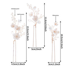 Accesorios <span class=keywords><strong>para</strong></span> el cabello de comunión <span class=keywords><strong>para</strong></span> niña, joyería de flores, tocado de cristal de perlas, conjunto de pasadores <span class=keywords><strong>para</strong></span> el pelo <span class=keywords><strong>para</strong></span> Boda nupcial 2025 - Product Image 6