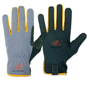 Gants de travail de sécurité pour mécaniciens-Cuir certifié anti-écrasement EN388 - Product Image 3
