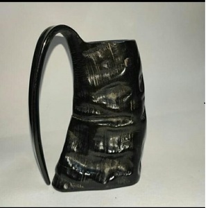 Vente chaude Qualité Naturelle À La Main Viking Corne Tasse Style Animal Eau Buffle Corne À Boire Tasse Poli Artisanat Naturel - Product Image 2