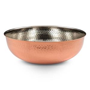 Cuenco para mezclar de cobre de la mejor calidad, diseño fabuloso, cuencos para servir comida, cuenco para sopa de tamaño mediano martillado al precio más barato - Product Image 2