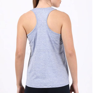 Femmes décontracté été o-cou débardeur séchage rapide solide imprimé motif respirant Polyester tricoté tissu grande taille en gros - Product Image 3