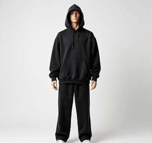 Customised Hooded Sweatshirts Men 100% Cotton <b>Sublimation</b> Printed Breathable Oversized <b>Hoodies</b> & Tracksuits Sets For Men - Product Image 3