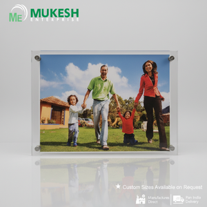 Cadre magnétique en acrylique coulé 5*7 de qualité supérieure, transparent, résistant aux UV, pour affichage photo et artistique, idéal pour la maison et le bureau, fournisseur en gros Mukesh - Product Image 4