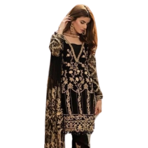 Ensemble pakistanais pour femmes de haute qualité, nouvelle mode, design patchwork brodé lourd, salwar kameez dupatta avec style punjabi - Product Image 2