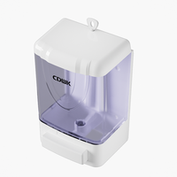 Dispenser Sabun Cair Manual Heaidea CD-1015, Terpasang di Dinding, Bahan ABS Transparan, Tipe Tetes, untuk Hotel, Dapat Didaur Ulang