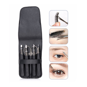 Professional Customized Eyebrow <b>Tweezer</b> Sets Pointed Stainless Steel Hair Removal Tool Lightweight Eco-Friendly Reusable KAAMIR - Product Image 2