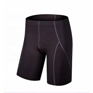 Shorts de compression de sport pour hommes, style streetwear ajusté, haute qualité, personnalisables, couleur unie - Product Image 2