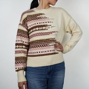 Femmes Haute Qualité Printemps Nouvelle Mode Pull Femme Pull Court en Couleur Blanche - Product Image 6