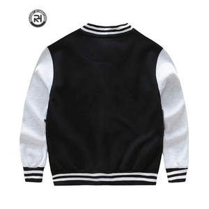 Veste universitaire à manches en cuir de laine de qualité supérieure personnalisée veste Letterman OEM sports universitaires hiver logo sur la rue principale - Product Image 5