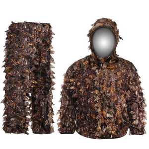 OEM 2026 Outdoor 3d Leafy Ghillie Suit Lightweight Camouflage Shooting Hunting <b>Clothes</b> <b>for</b> Men - Product Image 5