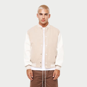 2024 personnalisé décontracté hommes Streetwear Cool université hommes vestes en cuir université Bomber collège veste pour hommes - Product Image 2