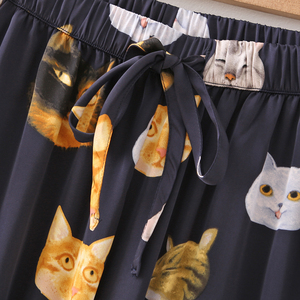 Vente flash : Pyjama femme uni en coton, ensemble deux pièces, confortable, décontracté, respirant, été - Product Image 5