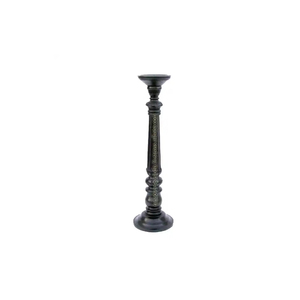 2024 Hot <b>Sale</b> Product Tall and Slim Handcrafted Wooden Candle Holder Stand in Black for Wedding <b>Decoration</b> at Lowest Price - Product Image 1