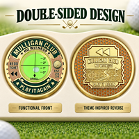 Niveau à bulle en métal OEM ODM pour lecteur de green de golf, aide au putting personnalisée, vente en gros directe usine pour événements de club et vente au détail