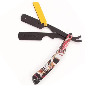 Mejor Empresa Pissco: Navaja de Afeitar Recta Plegable de Acero Inoxidable para Barbero, Cuchilla de Afeitar Plegable - Product Image 2