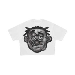 เสื้อยืดผู้ชายผ้าฝ้าย100% กราฟิกทรงโอเวอร์ไซส์ - Product Image 1